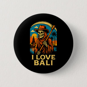 Li Indonesia I Love Li Vintage Womans Surfs Up  2 Inch Round Button