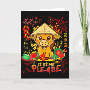Li Xi Me Please-happy Horse Vietnamese Lunar New Y Card