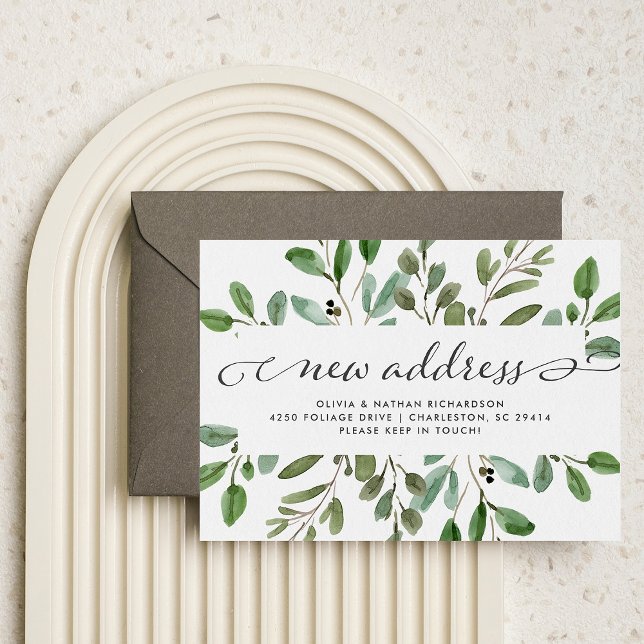 Liage minimal | Faire-part de déplacement (Créateur téléchargé)