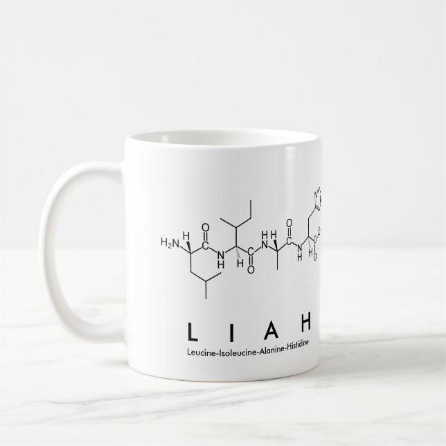 Liah peptide name mug (Left)