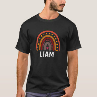 Liam Colourful Rainbow Funny Men / Boy / Baby Name T-Shirt