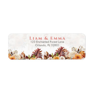Liam et Emma Pilier d'unité florale de mariage de