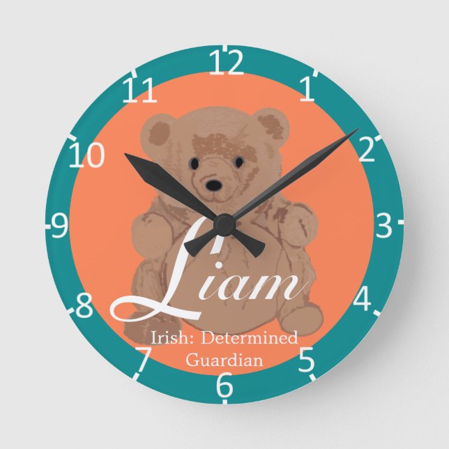 Liam Two-Toned Round Clock (Front)