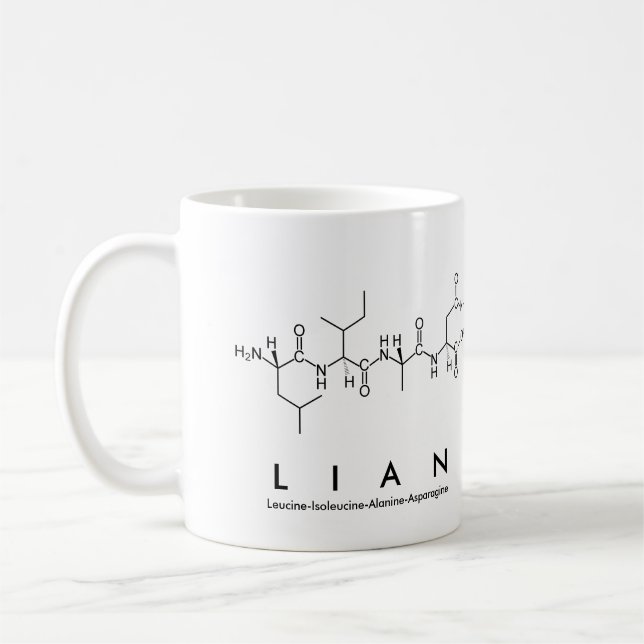 Lian peptide name mug (Left)