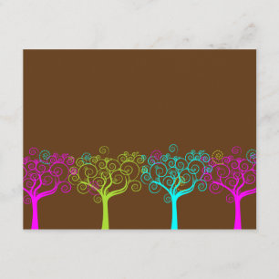 Liana Claire Chocolate Pink Bat Mitzvah Thank You Card