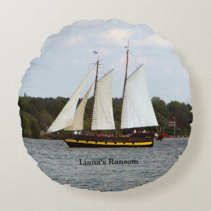 Liana's Ransom round pillow