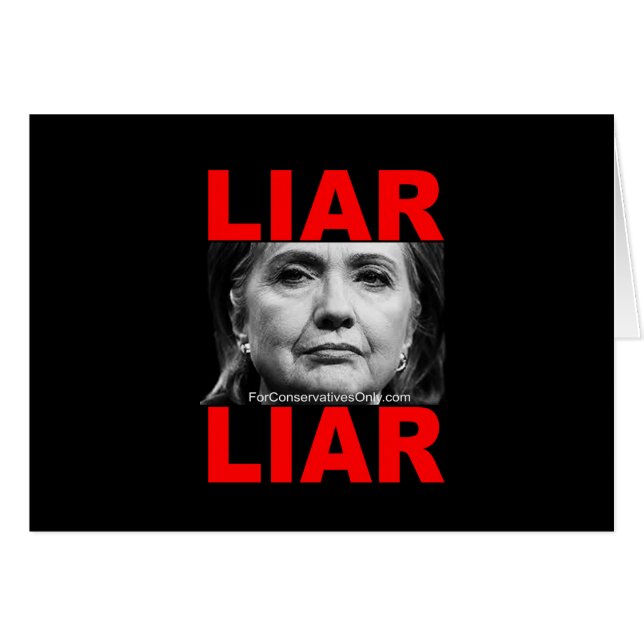 Liar Hillary Clinton (Devant horizontal)
