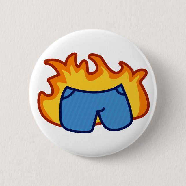 Liar, Liar, Pants on Fire 2 Inch Round Button (Front)