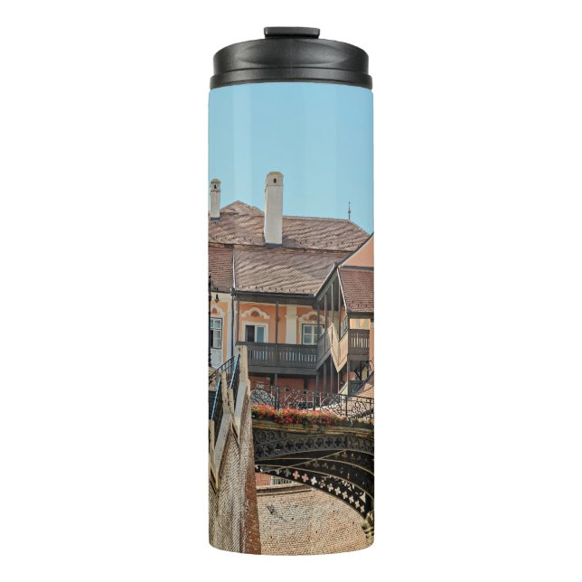 liar's bridge sibiu romania thermal tumbler (Front)
