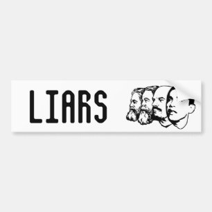 LIARS bumper sticker