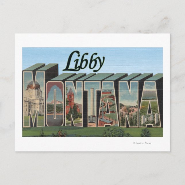 Libby, MontanaLarge Letter ScenesLibby, MT Postcard (Front)