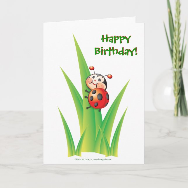 Libby the Ladybug Birthday Card (Front)
