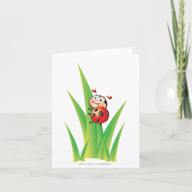 Libby the Ladybug Note Card (Front)