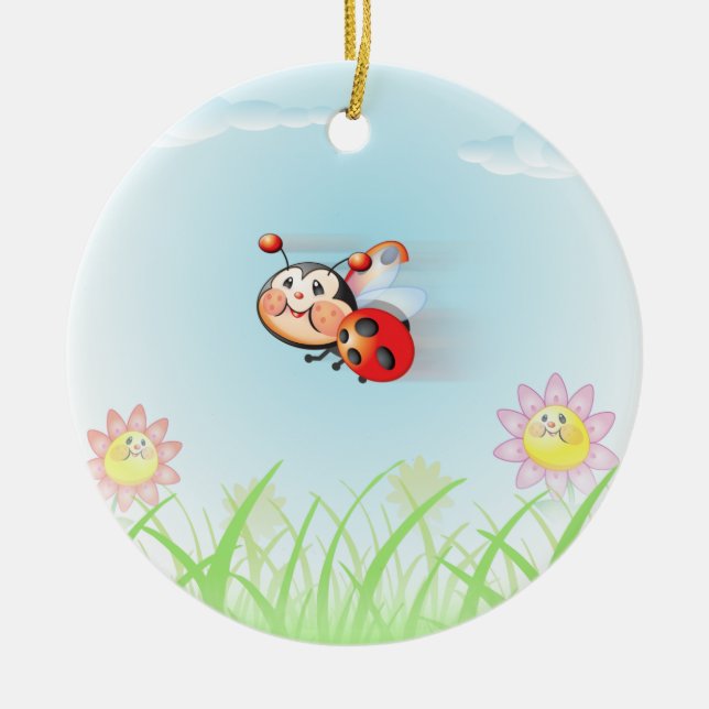 Libby the Ladybug Ornament (Front)