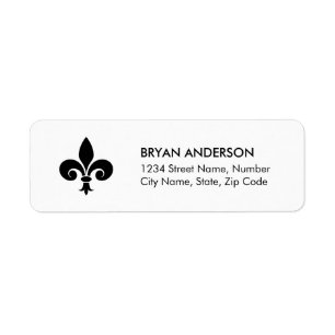 Libellé de l'adresse de retour FLEUR DE LYS