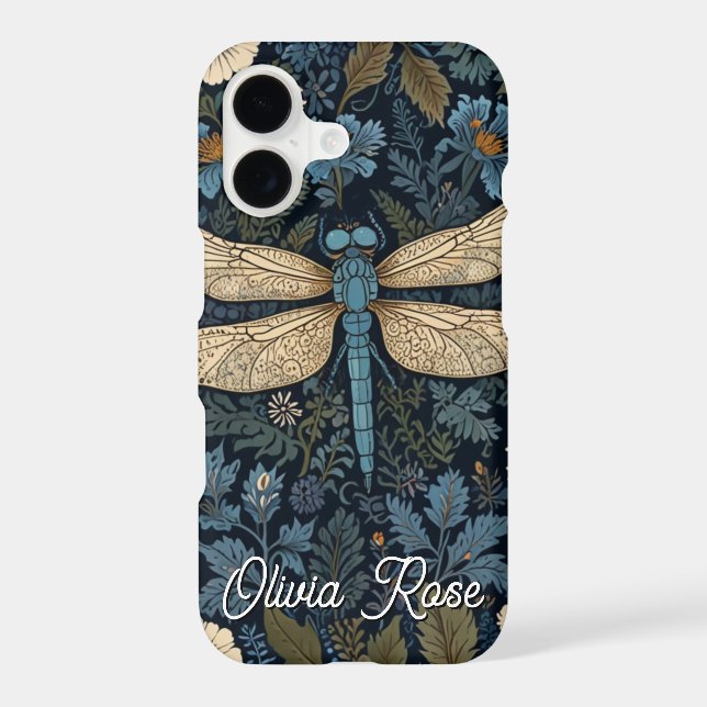 Libellule bleue vintage (Verso)