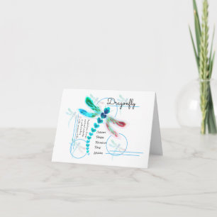 libellule Cartes de notes Turquoises