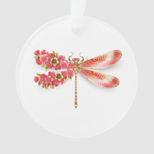 libellule de fleurs avec sakura de bijoux