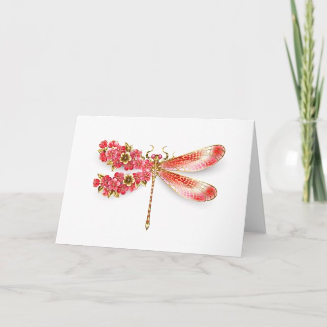 libellule de fleurs avec sakura de bijoux (Devant)