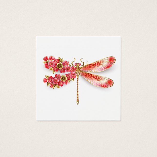 libellule de fleurs avec sakura de bijoux (Devant)