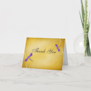 Libellule Or Violet Tourbillons Merci