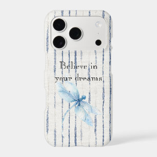 Libellule Rayures Bleu Blanc Croire