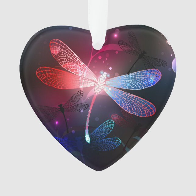 libellule rouge brillante (devant)