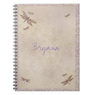 Libellules violettes et dorées Journal libellule p