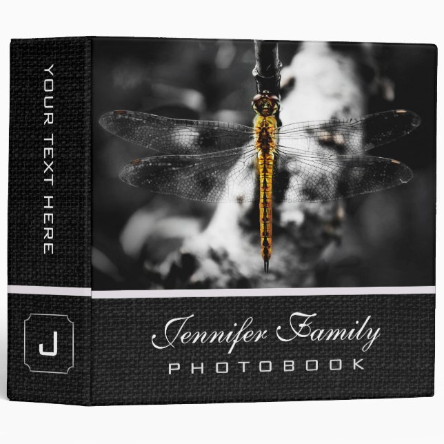 Libellulidae Dragonfly Family Photo Books Binder (Front/Spine)
