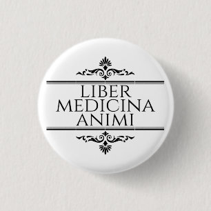 Liber Medicina Animi Magnet 1 Inch Round Button