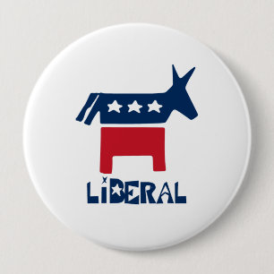 Liberal 4 Inch Round Button