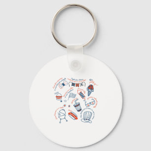 Liberal 4th Of July Subtle Message Resist Trump Pa Keychain