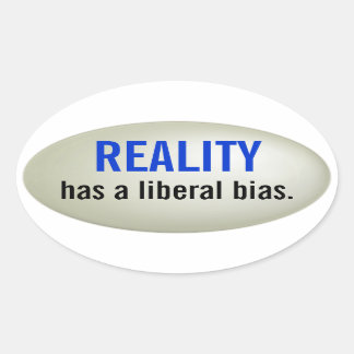 Liberal bias sticker - raised