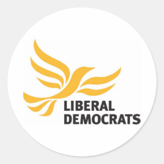 Liberal Democrats Classic Round Sticker