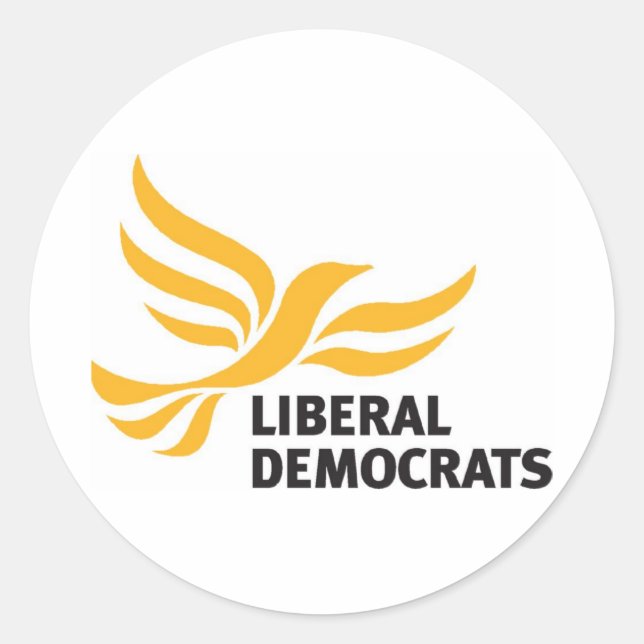 Liberal Democrats Classic Round Sticker (Front)