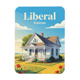 Liberal Dorothy's House Kansas Magnet