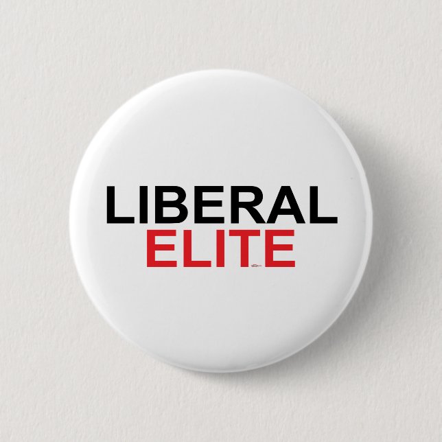 Liberal Elite 2 Inch Round Button (Front)