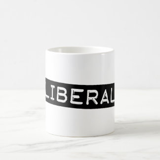 Liberal Label Tape Funny Democrat Coffee Mug