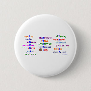 Liberal Moral Values 2 Inch Round Button