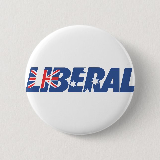 Liberal Party of Australia 2 Inch Round Button (Front)