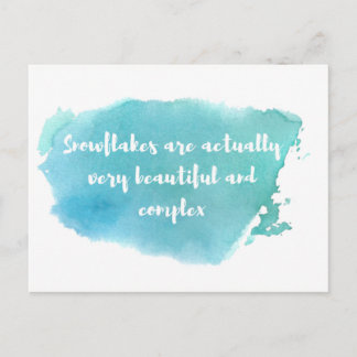 Liberal Snowflake Postcard