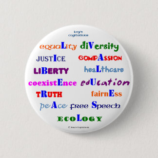 Liberal Values 2 Inch Round Button