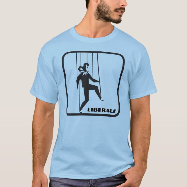 Liberals Clown Puppet T-shirt (Front)
