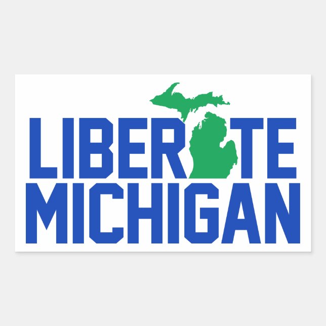 Liberate Michigan Sticker (Front)
