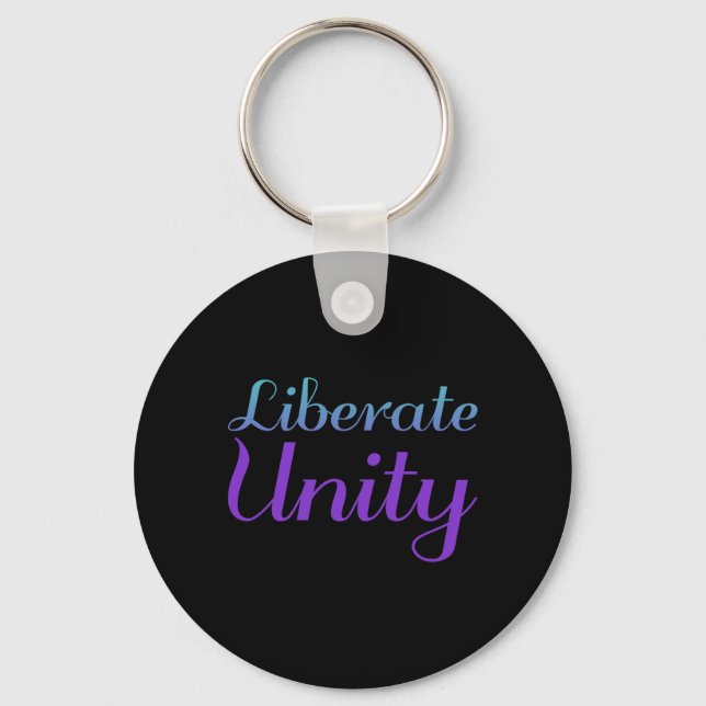Liberate Unity Prevention Awareness Design Keychain (Front)