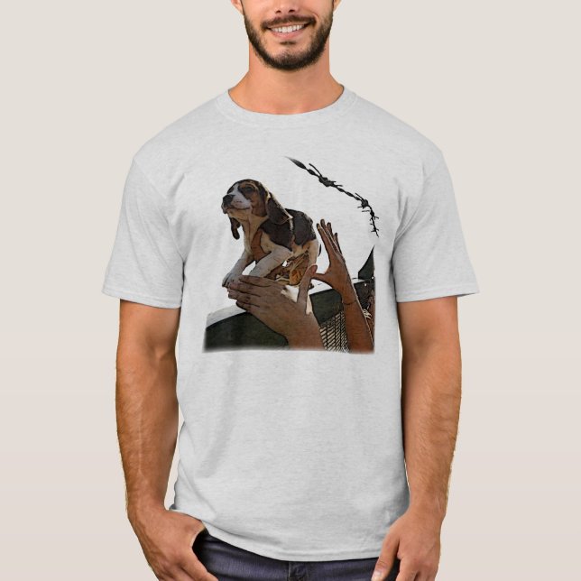 Liberated Beagle t-shirt (Front)