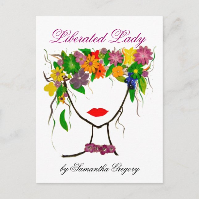 Liberated Lady Print Postcard (Front)