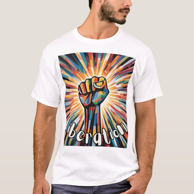 "Liberation" T-Shirt – A Bold Symbol of Unity (Front)