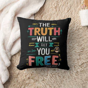 Liberation Through Truth Throw Pillow