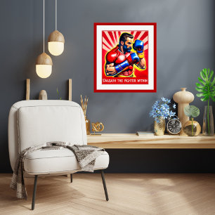 Libérer Le Combat À L'Intérieur - Poster De Boxe